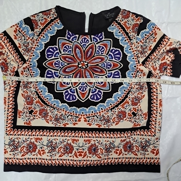 𝅺top Shop Scarf Print‎ Placement Tee - Picture 7 of 9